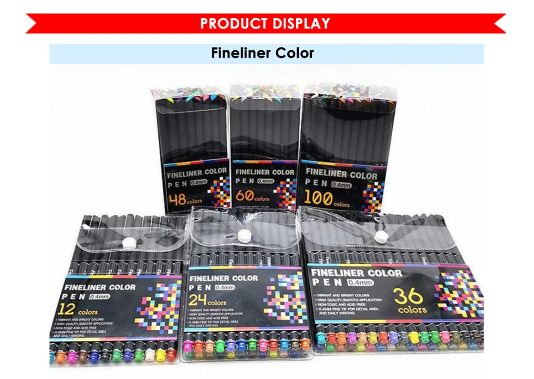 Foska Art Drawing Fineliner Color Marker Pens