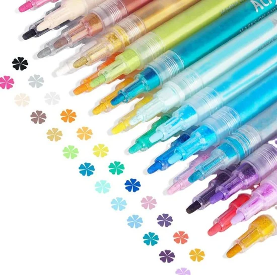 Многоцветная кисть, акварельный маркер, используемый для детского рисунка художника