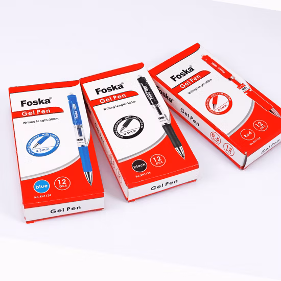 Гелевая ручка Foska Click Basic Color