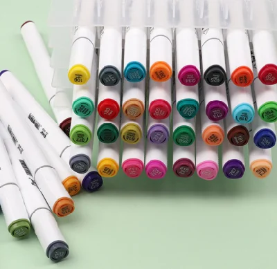 Многоцветный маркер на спиртовой основе с двойным наконечником для художественного эскиза